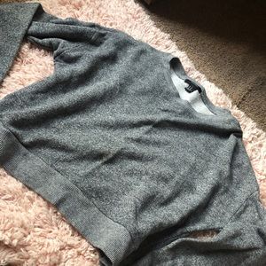 Light Gray Crop Top Sweater